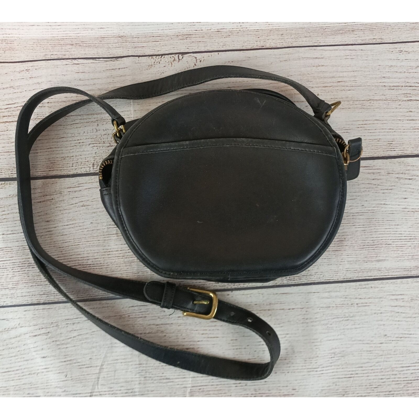 Vintage Coach Canteen Purse Mini Chester Black Leather 1980's